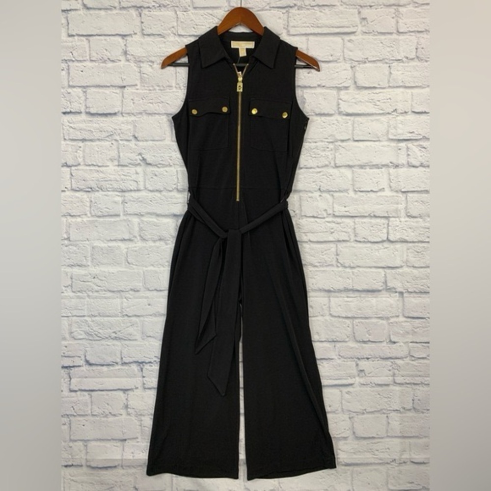 Black Sleeveless Jumpsuit